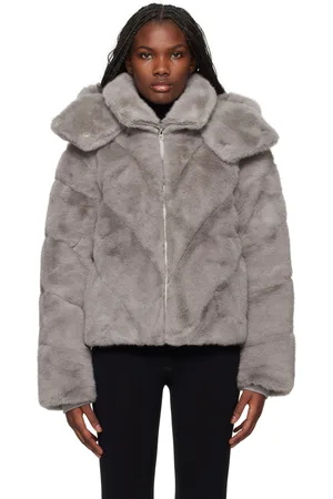Mackage Gray Anik Faux-Fur Down Jacket