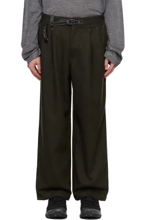 and wander Black Oversized Trousers