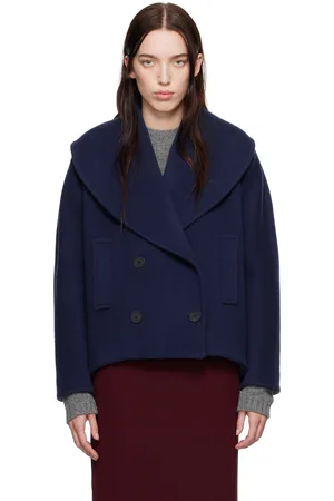 Lanvin Navy Cocoon Peacoat