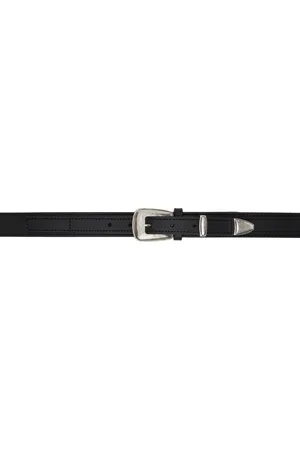 LEMAIRE Black Minimal Western Belt