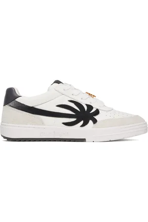 Palm Angels White & Gray Palm Beach University Sneakers