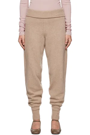 LEMAIRE Beige Soft Rib Lounge Pants