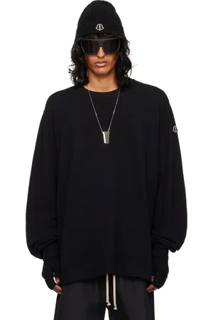 Rick Owens Moncler + Black Jumbo Sweatshirt