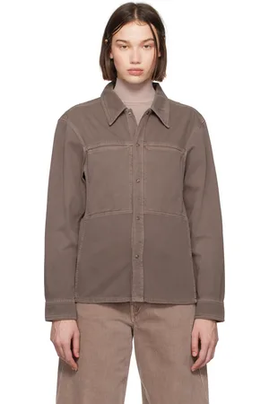 LEMAIRE Purple Fitted Denim Shirt