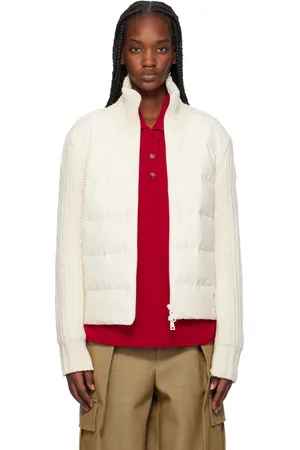 Moncler Off-White Padded Wool & Cashmere Zip-Up Down Cardigan