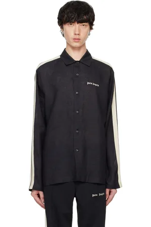 Palm Angels Gray Classic Logo Track Shirt