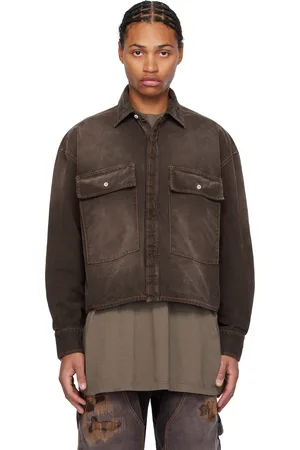 B1ARCHIVE Brown Flap Pocket Denim Shirt