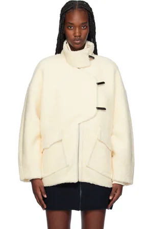 Ganni Off-White Bouclé Jacket