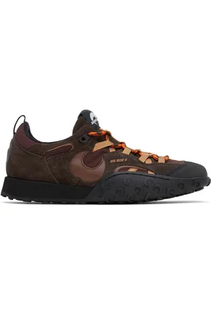 Marine Serre Brown Metal Free Leather MS Rise II Sneakers