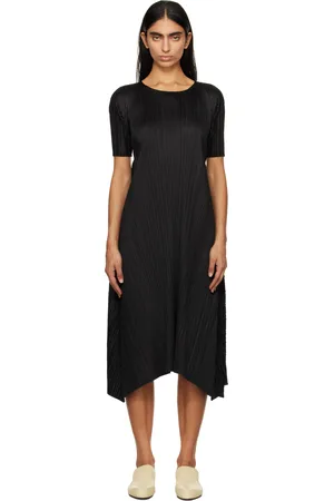 PLEATS PLEASE ISSEY MIYAKE Black Efficient Square Midi Dress