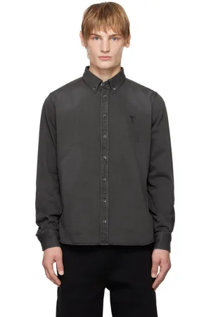 Ami Black Button-Down Ami de Coeur Shirt