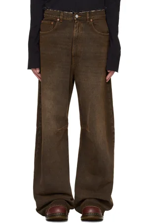 Maison Margiela Brown Wide Leg Jeans