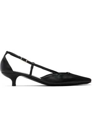 By Far Black Francine Heels