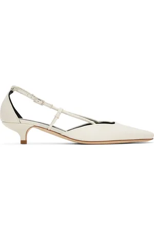 By Far White Francine Heels