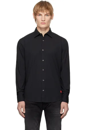 HUGO BOSS Black Poplin Shirt