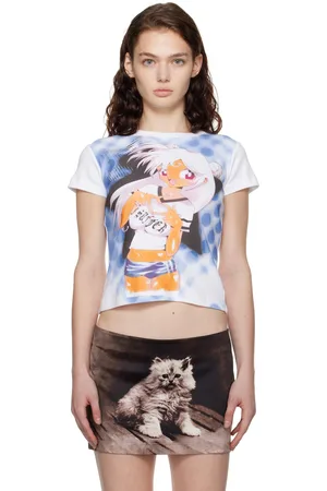 ASHLEY WILLIAMS White & Manga Baby T-shirt