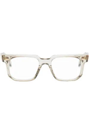 Cutler and Gross Beige 1410 Square Glasses
