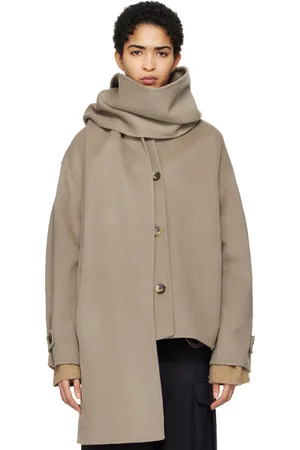 Axel Arigato Taupe Dew Scarf Detailed Jacket