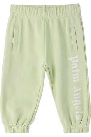 Palm Angels Baby Green Overlogo Sweatpants