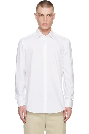 HUGO BOSS White Regular-Fit Shirt