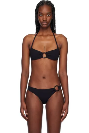 MATTEAU Black Bandeau Ring Bikini Top
