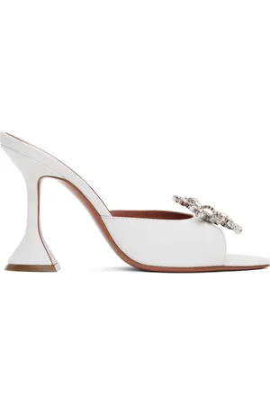 Amina Muaddi Rosie Slipper Heeled Sandals