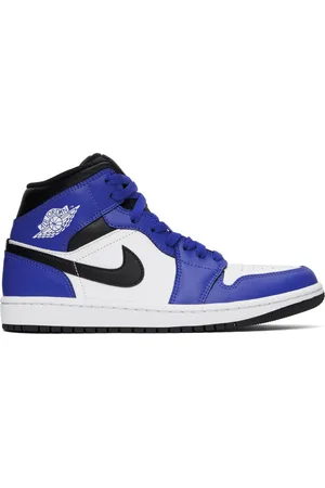 Nike Blue & Black Air Jordan 1 Mid Sneakers