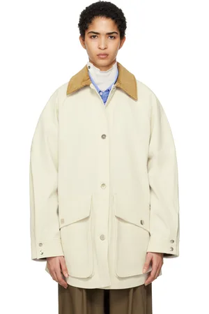 CORDERA Off-White Short Trench Coat