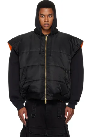 Vetements & Orange Logo Reversible Bomber Vest