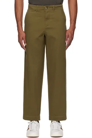 Fred Perry Tan Straight Leg Twill Trousers
