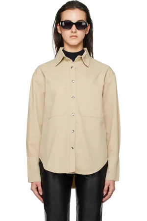 ANINE BING Beige Dante Shirt