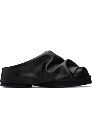 The Attico Black Mini Robin Sabot Slip-on Loafers