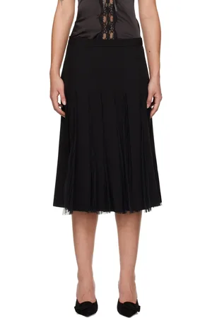 DANIELLE GUIZIO Gibson Chiffon Pleated Midi Skirt