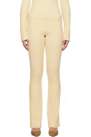 DANIELLE GUIZIO Off-White Camille Lounge Pants