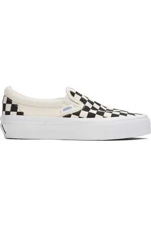 Vans Off-White & Black Slip-On Reissue 98 Sneakers