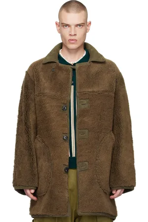 BODE Brown Ranch Reversible Shearling Coat