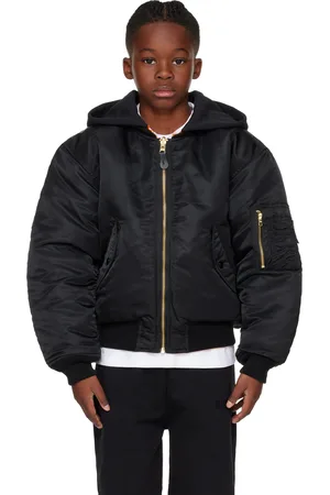Vetements Kids Hooded Reversible Bomber Jacket