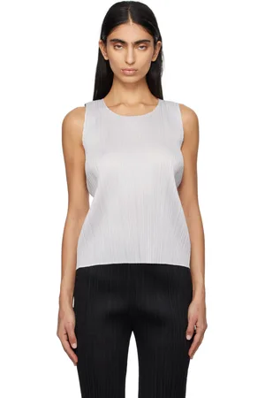 PLEATS PLEASE ISSEY MIYAKE Gray Basics Tank Top
