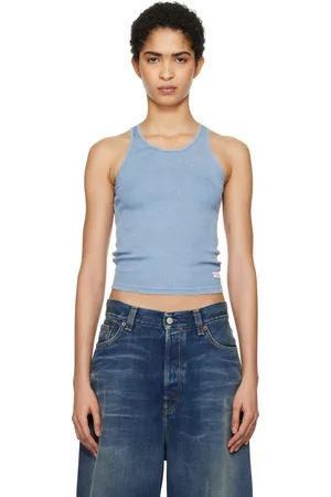 Alexander Wang Blue Classic Racer Tank Top
