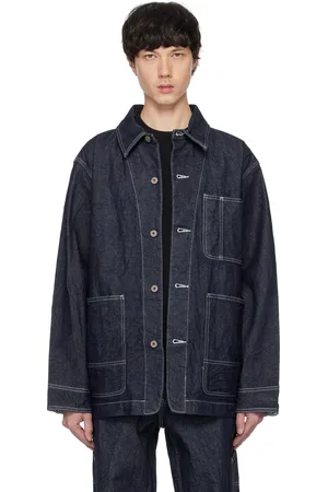 Snow Peak Navy Recycled Cotton Denim Chore Jacket