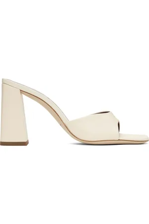Staud Off-White Sloane Heeled Sandals
