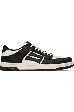 AMIRI White & Black Skel-Top Low Sneakers