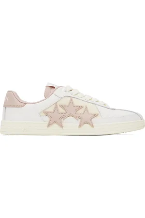 AMIRI White & Pink Pacific Sneakers
