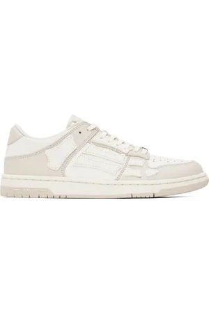 AMIRI White & Beige Skel-Top Low Sneakers