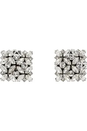 Vetements Fancy Button Clip Earrings