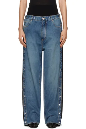 Alaïa Blue Knit Band Jeans