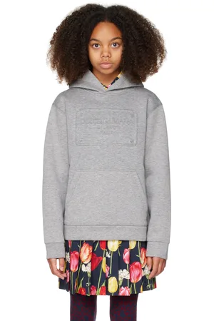 Dolce & Gabbana Kids Gray Logo Hoodie