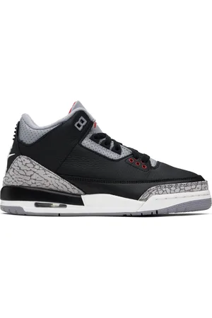 Nike Big Kids Black & Gray Air Jordan 3 Retro Sneakers