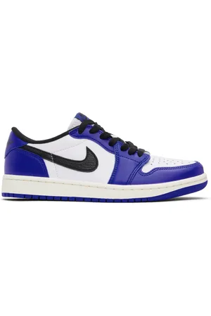Nike Big Kids Blue & White Air Jordan 1 Retro Low OG Sneakers