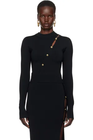 VERSACE Black Cutout Sweater